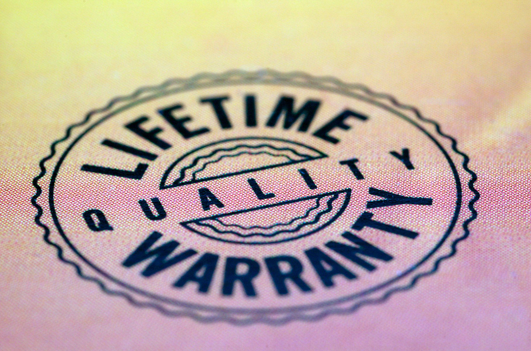 Lifetime warranty