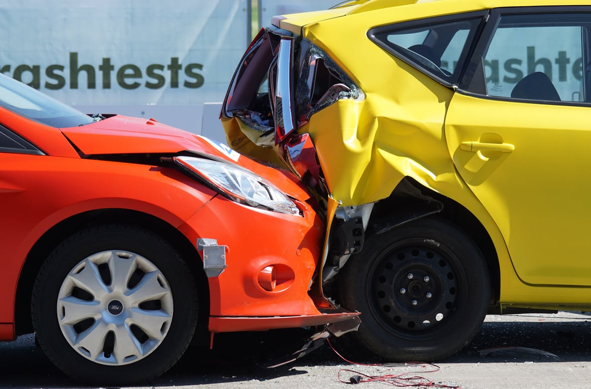 Cars on a Crash Test